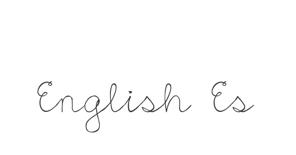 English Essay font thumbnail